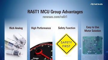 Renesas RA6T1 Group of 120MHz Arm® Cortex®-M4, RA6 Group ASSP for Motor Control