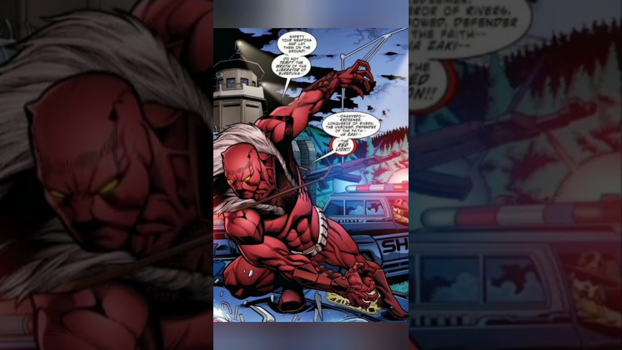 Have A Taste of Ruthlessness, Black Panther --MEET DC's RED LION. Dictator of Burdunia.