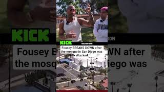 Fousey BREAKS DOWN after the mosque in San Diego was attacked..💔 #n3on #fousey #sandiego #muslims