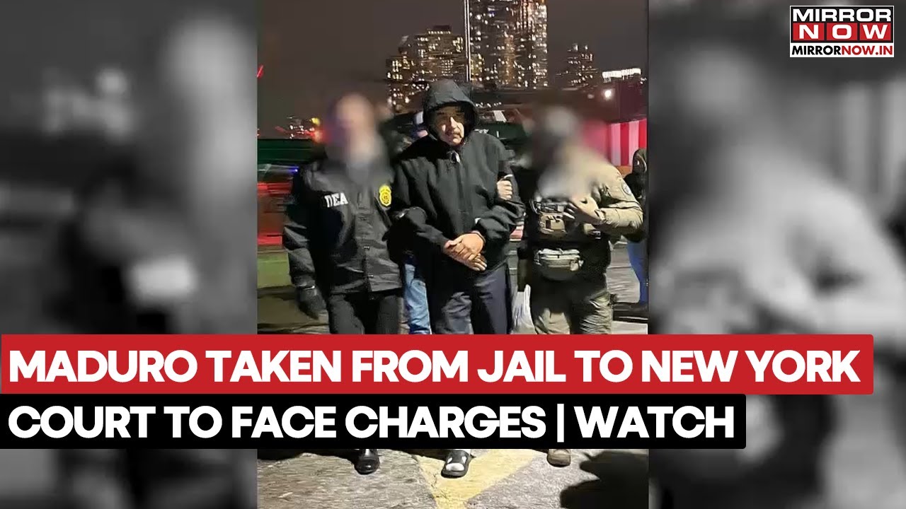 Venezuela's President Nicolas Maduro Taken To Court In New York Under Security Cover | Watch