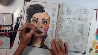 From Skull To Portrait A Paint Over For Your Art Journal Beginner Level