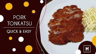 How to make Pork Tonkatsu | Japanese Pork Cutlet | Quick and Easy Recipe