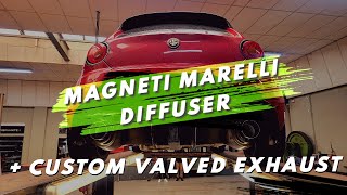 Alfa Romeo MiTo QV | Magneti Marelli diffuser & Custom valved Exhaust | Sound test!