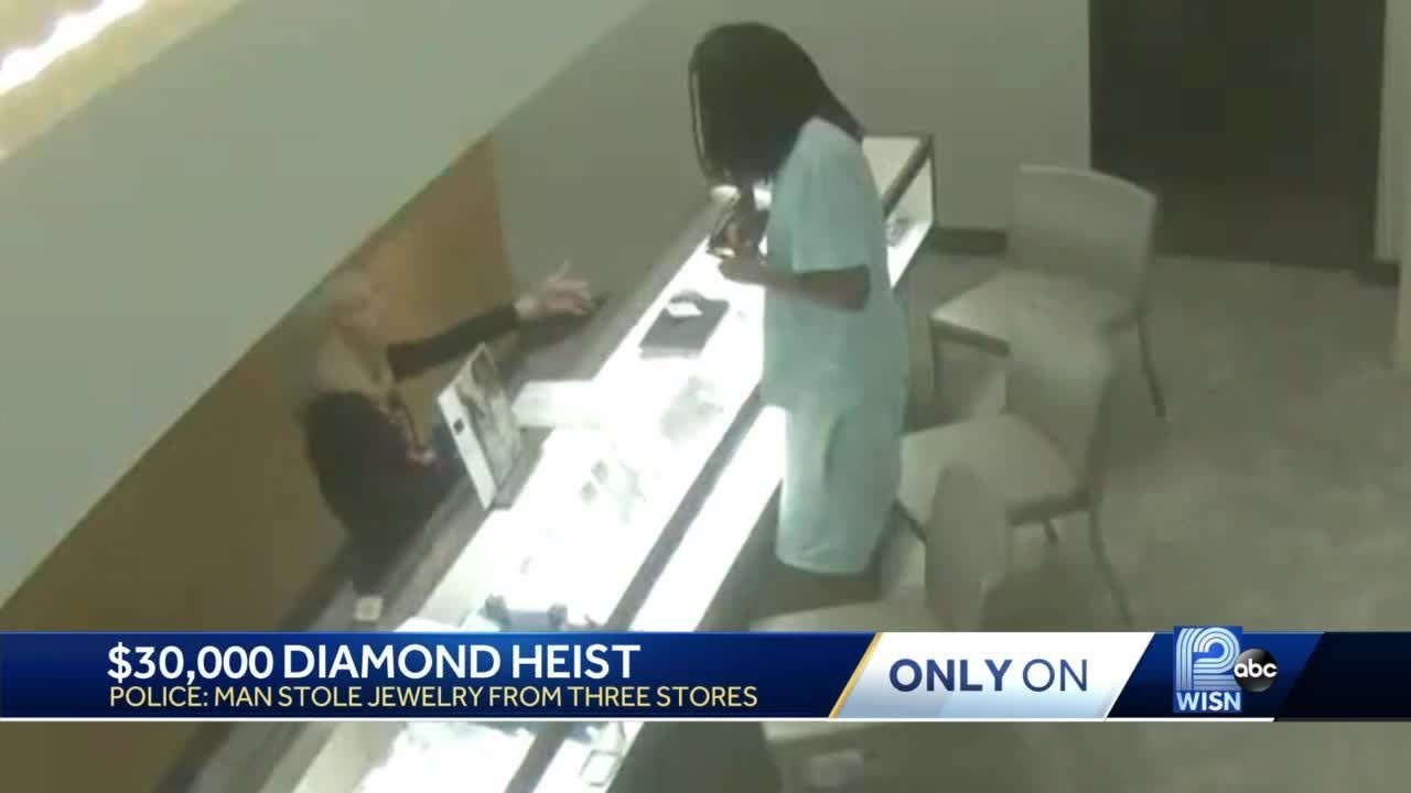 $30,000 diamond ring heist caught on surveillance camera