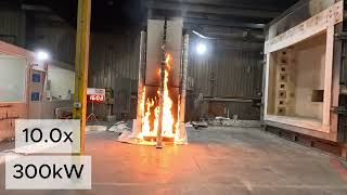 ACP-PE - Vertical fire spread testing (Test 3)