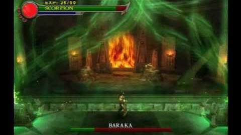 MK: Shaolin Monks - Scorpion Vs Baraka (boss fight)