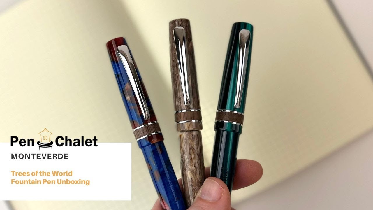 Monteverde Trees of the World Fountain Pen Unboxing - YouTube