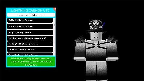 Roblox Lightning Cannon Utg Script Showcase