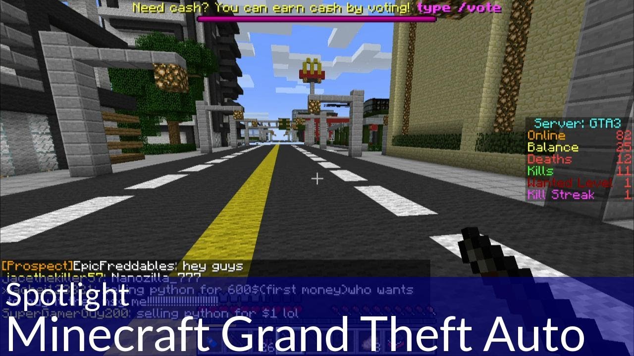 Spotlight: Grand Theft Auto in Minecraft