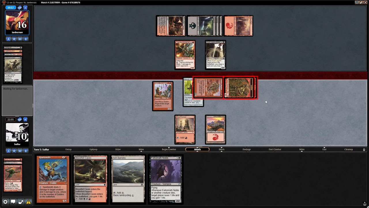 Pauper Goblin Aristocrats Versus Rakdos Land Destruction