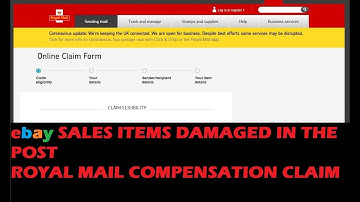 Ebay Sales Item Damaged in the Post - Claiming Compensation From Royal Mail