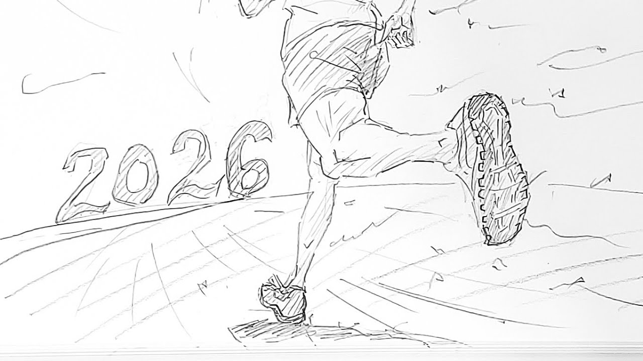 2026 Drawing running ｜pencil drawing 