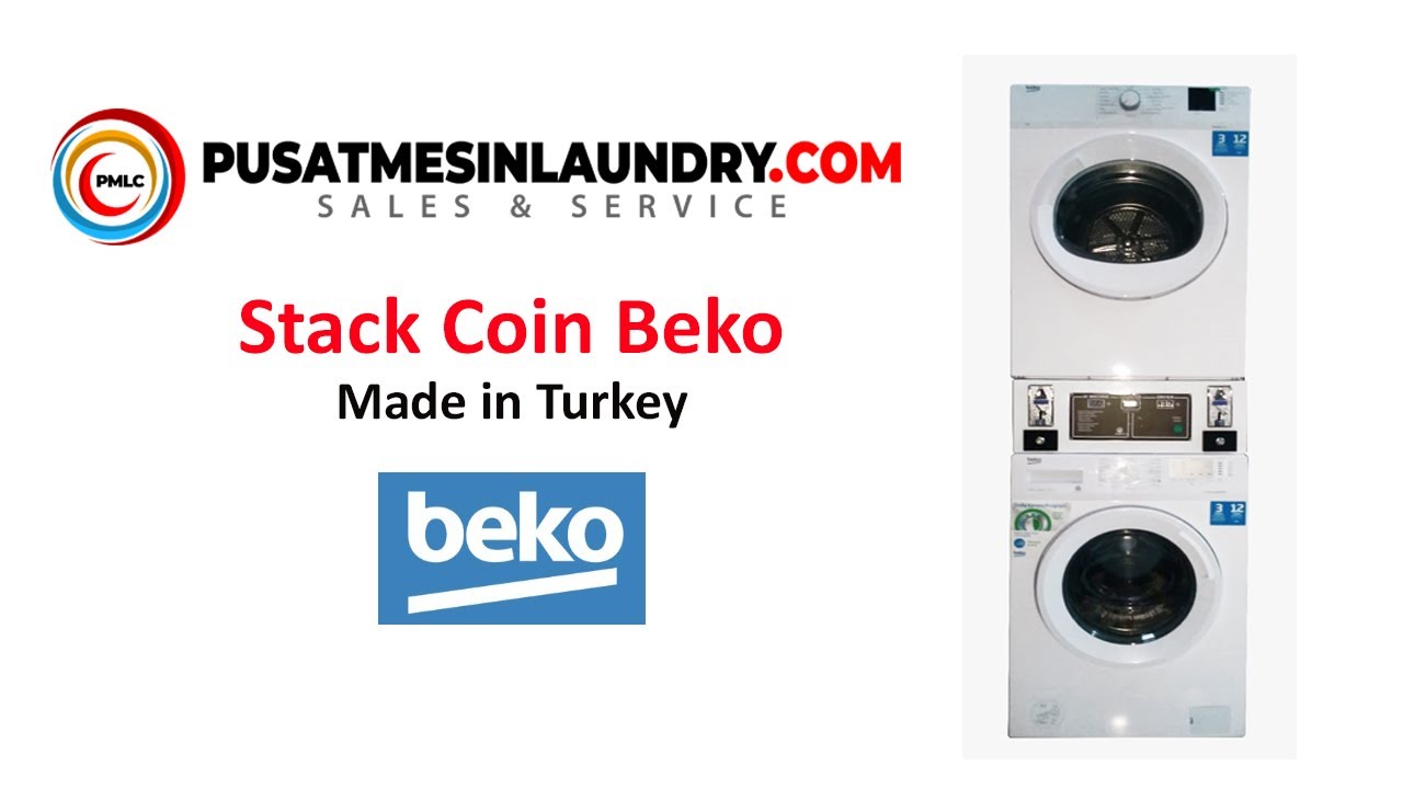 Stack Coin Beko Made in Turkey For Commercial Laundry, Mesin Cuci, Mesin Pengering Beko Stack Coin