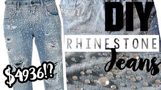 jeans with rhinestones