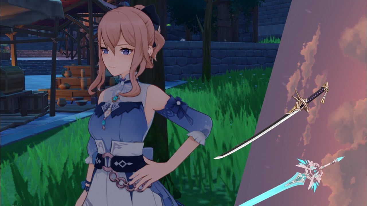 Jean weapon comparison(Skyward blade vs Amenoma Kageuchi) | Genshin Impact