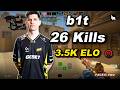 b1t (26-18) SoloQ FACEIT avg 3.5k Elo (Mirage) May 29, 2026