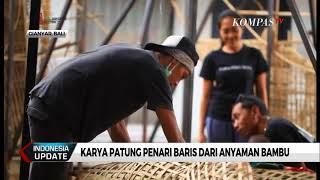 Patung Baris Anyaman Bambu Viral di Masyarakat