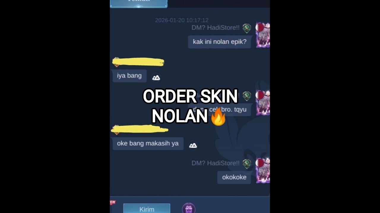 Gift skin EPIC NOLAN😻 