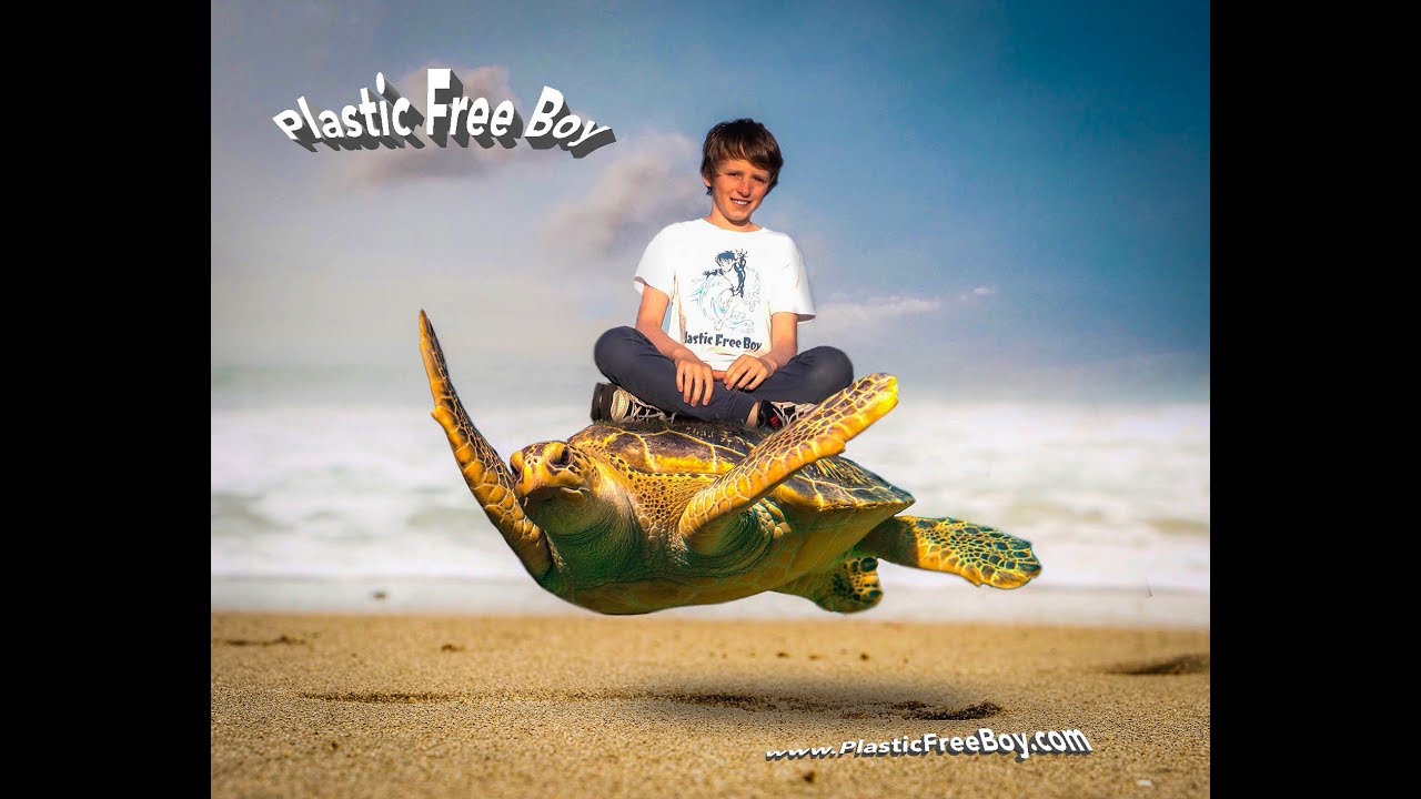 PLASTIC FREE BOY talking to children about their plastic free future