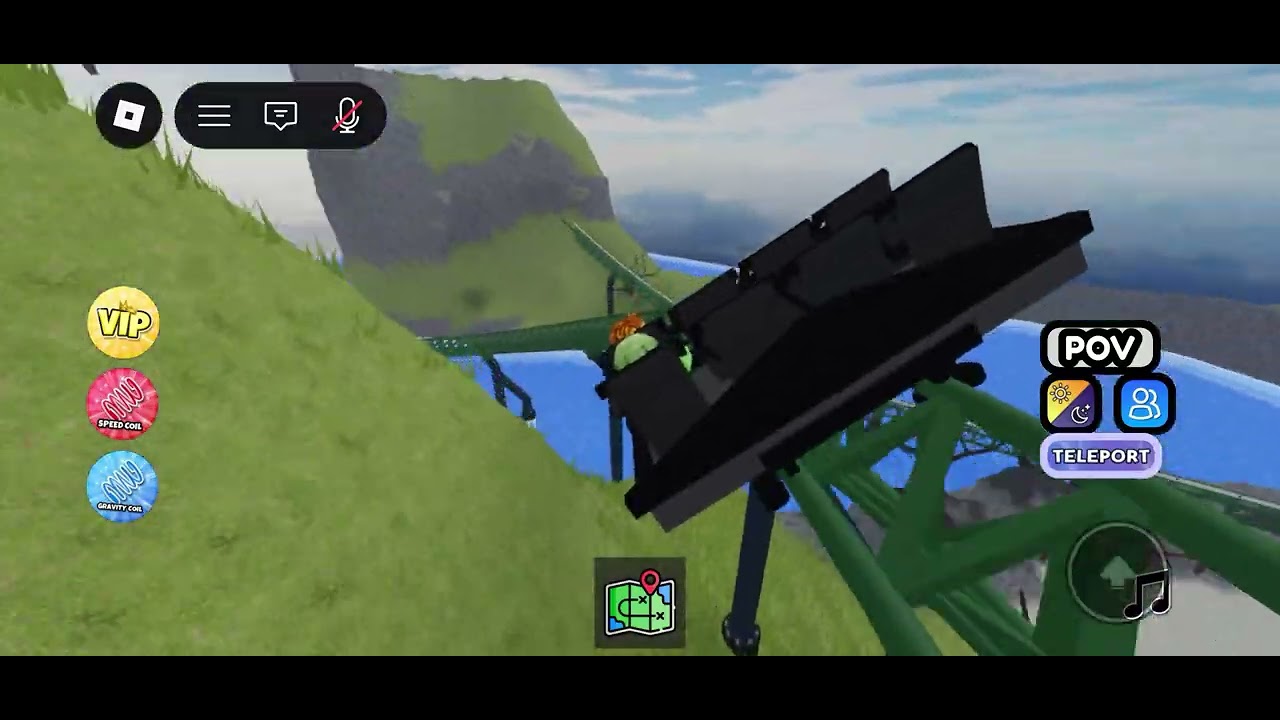 Playing Roblox roller coaster with @HTAF2K9 