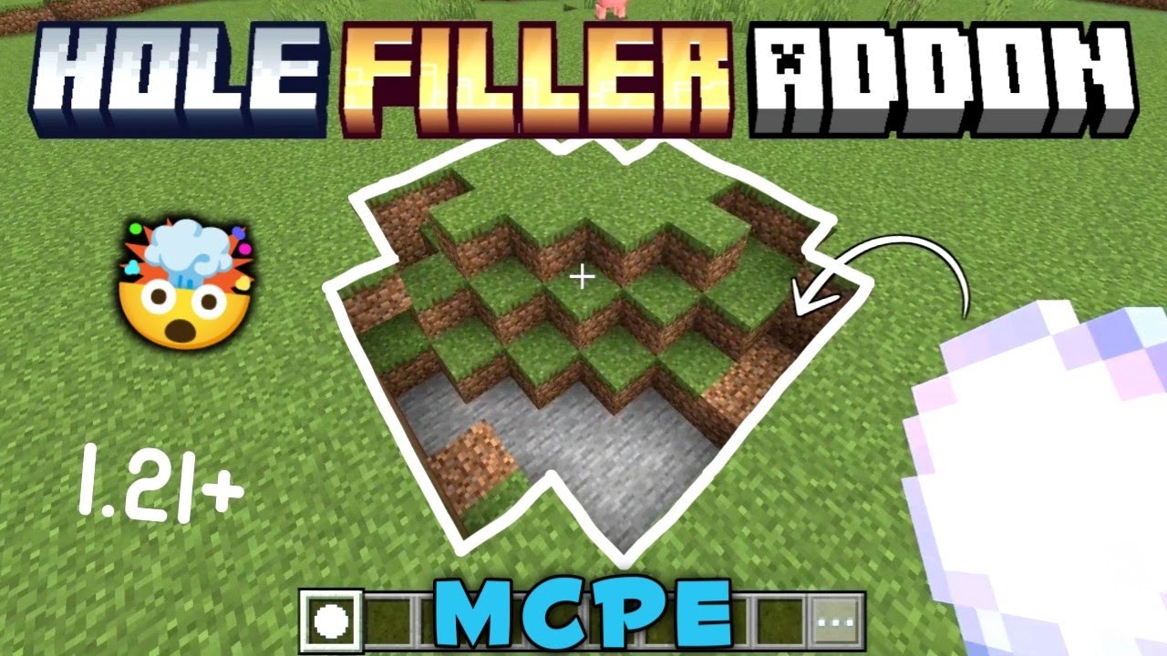 🔥 Hole Filler Addon for Minecraft bedrock edition (MCPE) 1.21+
