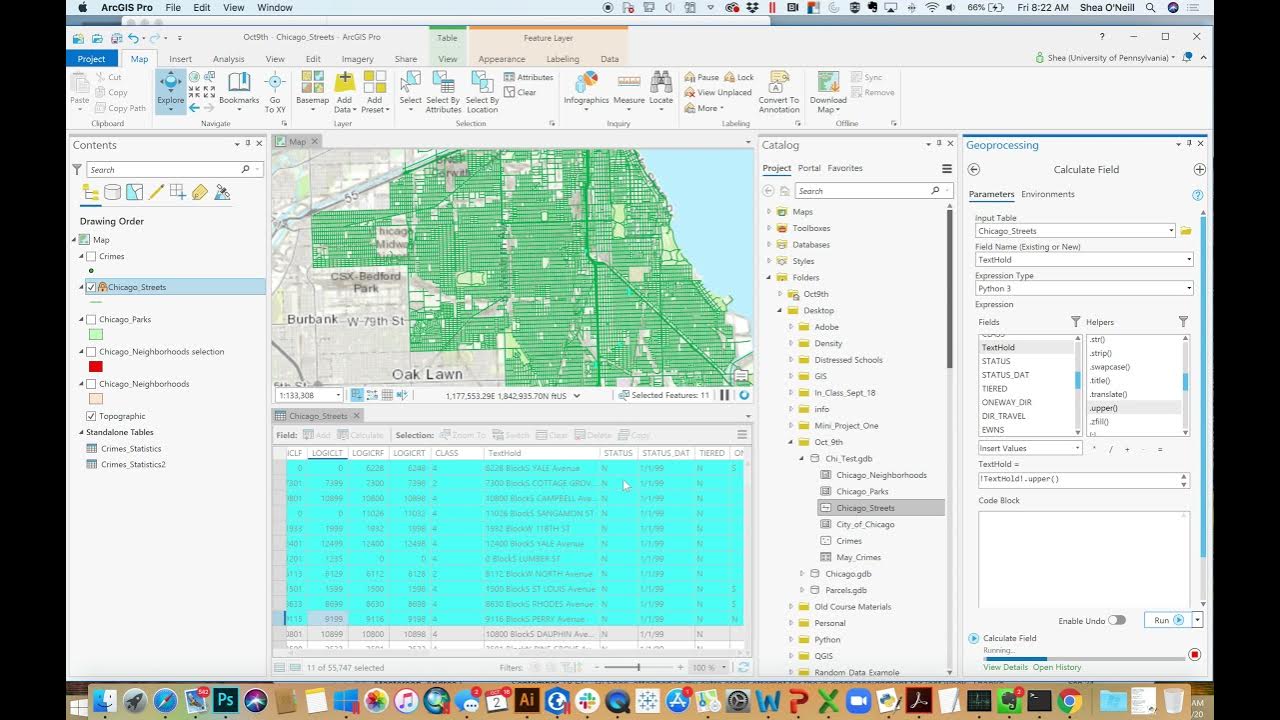 092923 Video 5 Selections and Field Calculator YouTube