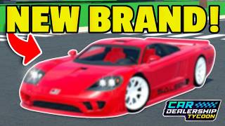 🔥 New *LICENSED CARS* That Are Possible in Car Dealership tycoon!