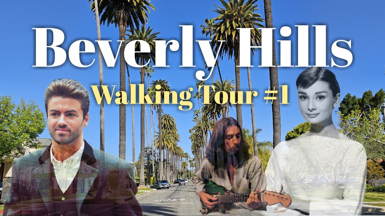 BEVERLY HILLS - Walking Tour #1 (George Michael, Audrey Hepburn, George Harrison and others..)