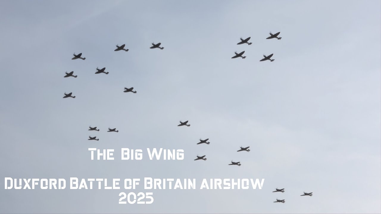 The Big Wing in 4KUHD at Duxford Battle of Britain airshow 2025