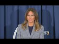 First Lady Melania Trump Meets With Families Affected By Opioid Epidemic At Philadelphia Hospital Following Plane Scare