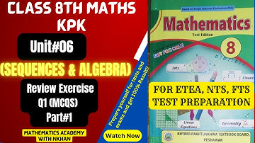 Review Exercise Unit 6 Class 8 Maths| KPK Textbook board