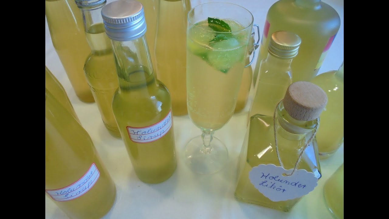 Holunderblütensirup/PLUS/Holunderblütenlikör/Holunderblütenrezepte/Holunderlikör/Holunderblüten