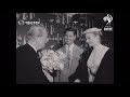 UK: ANITA EKBERG AND ANTHONY STEEL RETURN TO LONDON AFTER FLORENCE WEDDING (1956)