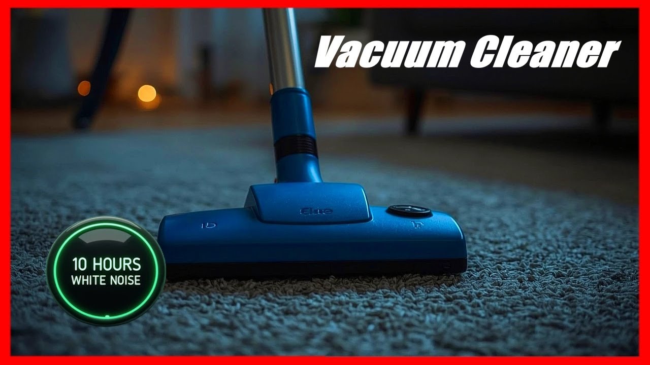 Soft Vacuum Cleaner Sound, Calm Room Tone, 10 Hours