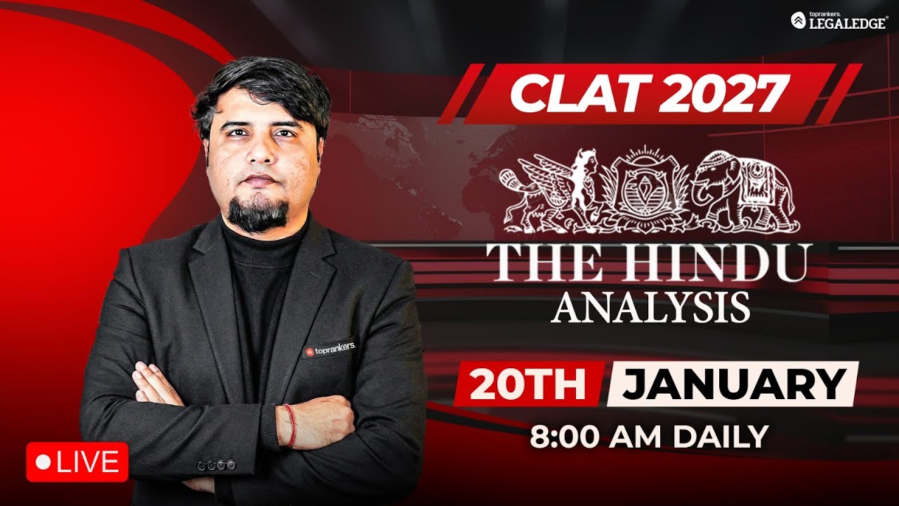CLAT 2027 Preparation | The Hindu Analysis | Daily Current Affairs | Mayur Sir | LegalEdge