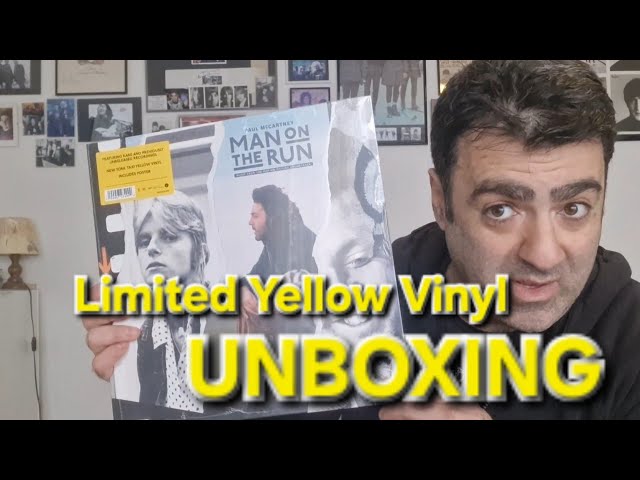 3500限定Paul McCartney MAN ON THE RUN イエロー UNBOXING: Paul McCartney & Wings - Man on the Rund Yellow Vinyl