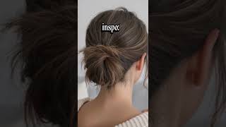 messy bun hairstyle ☆ミ #trending #aesthetic #viral