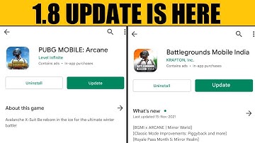 1.8 Update Is Here | How to Download 1.8 update in pubg | Bgmi 1.8 update download
