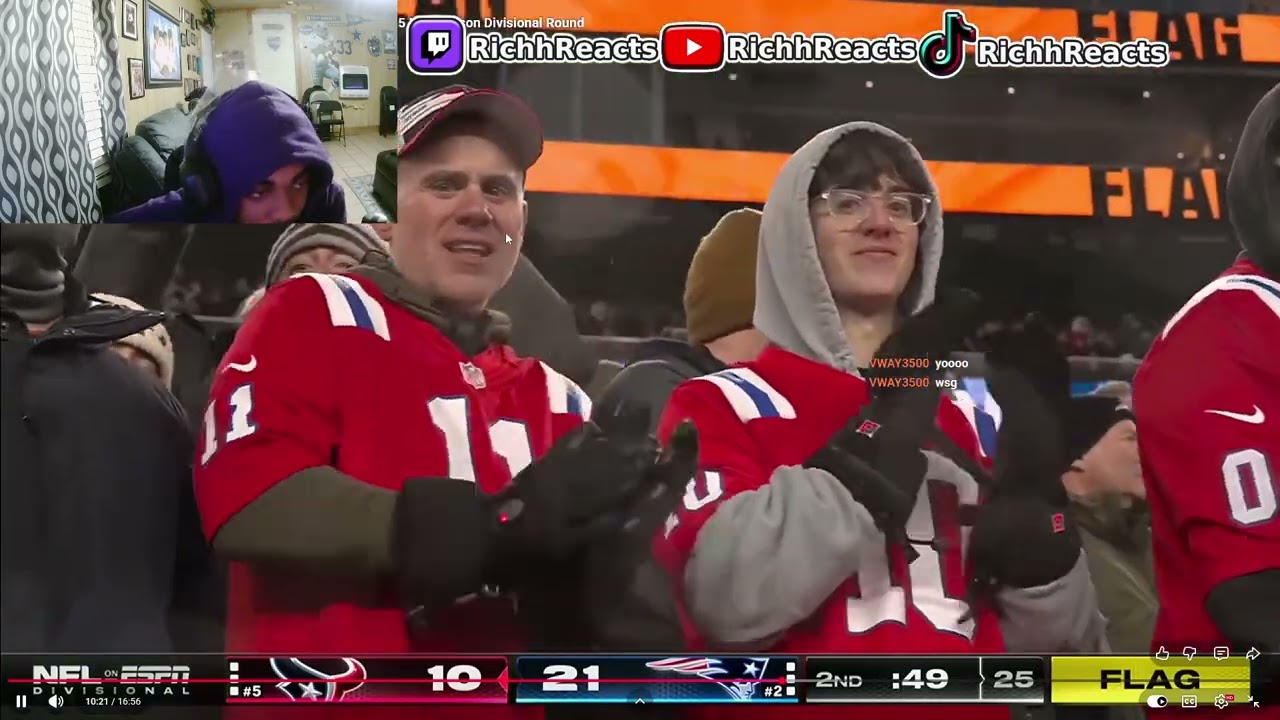 RichhReacts To Texans vs Patriots Divisional Round Full Game Highlights