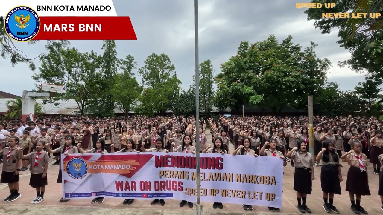 SMP NEGERI 7 Manado, Gema Narkotika, Mars BNN..