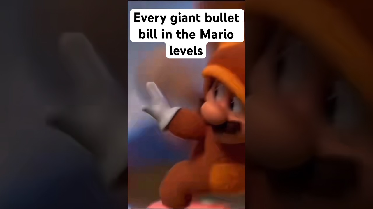 Every giant bullet bill in the Mario levels 