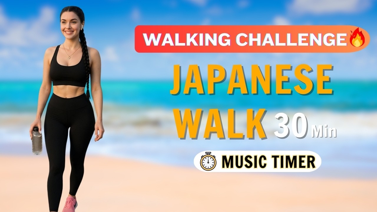 10-Min Japanese Walking Workout 🚶‍♀️ Quick Fat Burn & Posture Reset for Busy Schedules