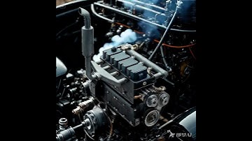 CISON L4 Gasoline Engine UNLEASHED! 🔥 Raw Smoke & Roaring ASMR #gasoline #l4 #fyp #fun #gift #tech