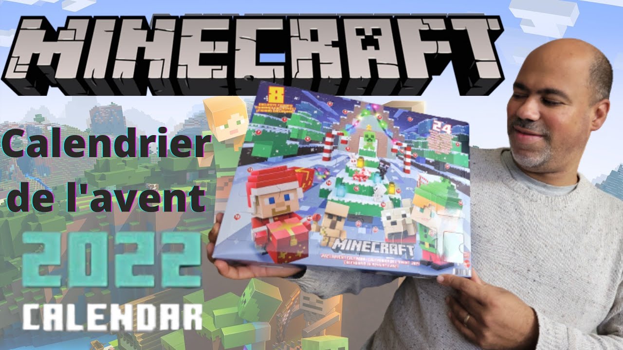 unboxing du calendrier de l'avent minecraft 2022 