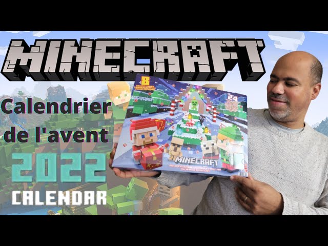 unboxing du calendrier de l'avent minecraft 2022 