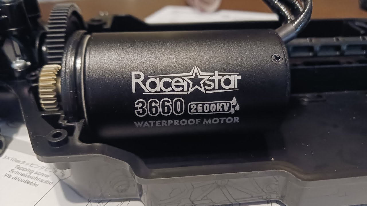 TT02 Motor mount screw location for pinion gear setting. YouTube