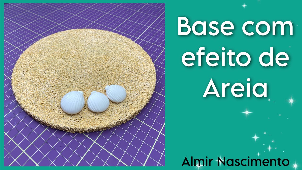 Base com efeito de areia | Fácil e Linda