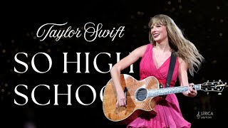 Taylor Swift  So High School s  You Know How To Ball I Know Aristotle