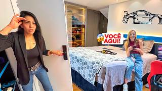 FLAGREI A KAVIC SAINDO DO QUARTO DO RENATO ESCONDIDA😱