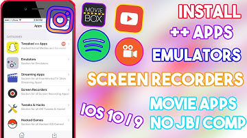 New Install ++ Apps/ Movie Apps/ Emulators/ Screen Recorders (NO JB/COMP) iOS 10/9 iPhone/iPod/iPad